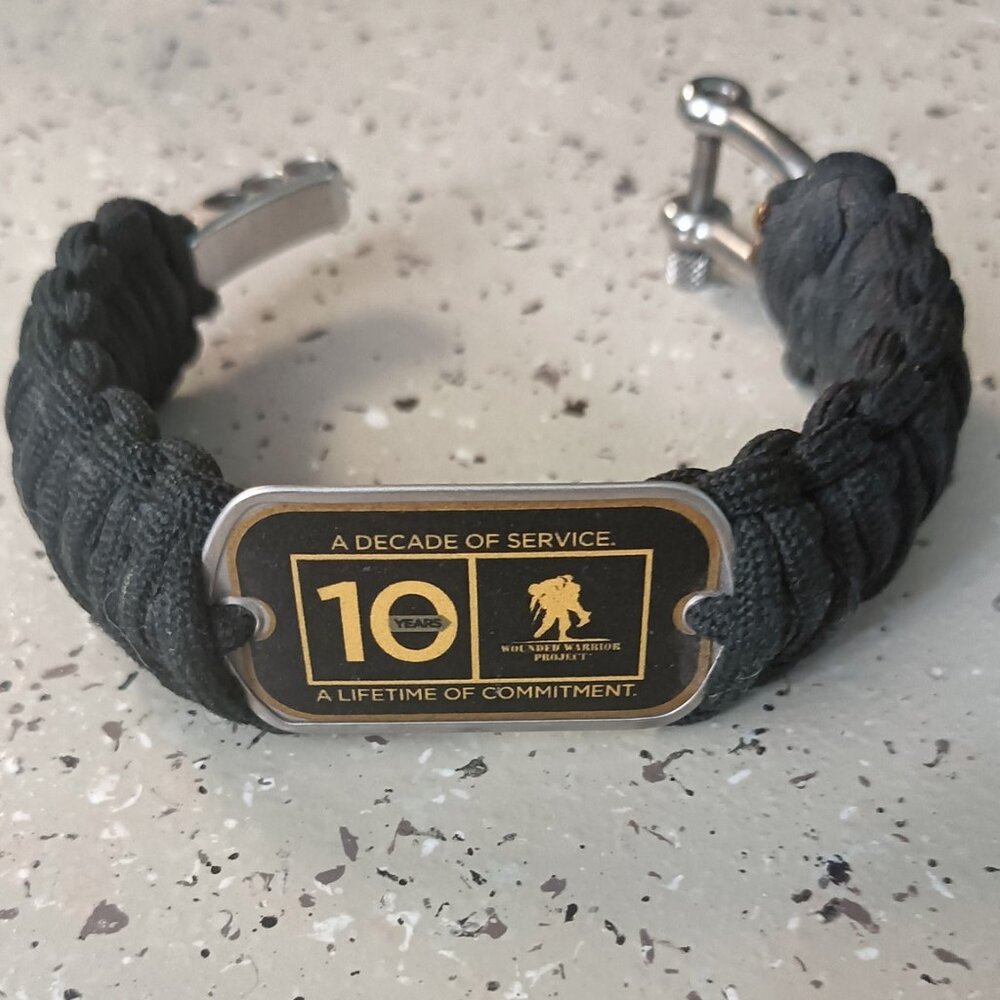 Survival Straps Wounded Warrior 10 Year Anniversary Paracord Bracelet. - Picture 3 of 7